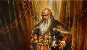 Изображение на предполагаемия лик на Хан Кубрат