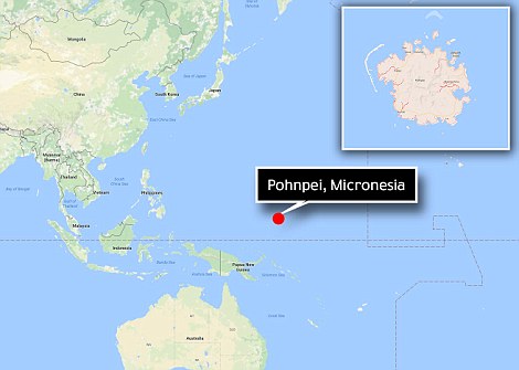 остров Понпей в Микронезия