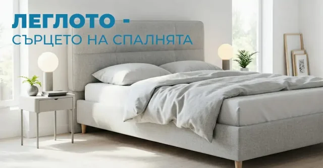 леглото сърцето на спалнята