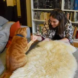 Котка Нестор обича децата