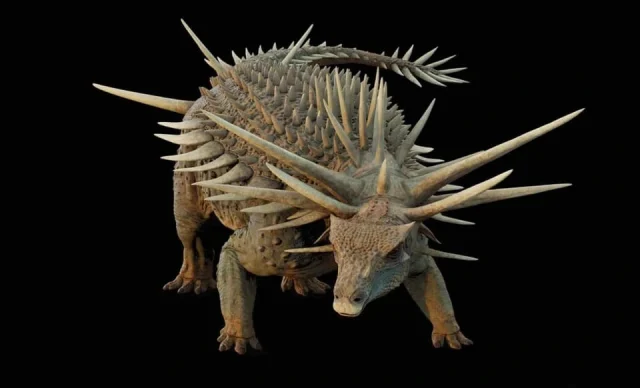 Брониран spicomellus динозавър